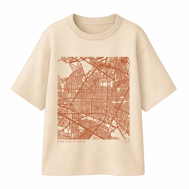 Playera mapa frente