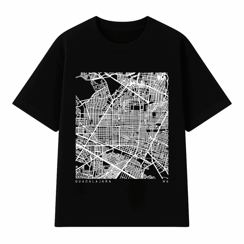 Mapa Guadalajara Corte Oversize