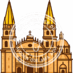 Catedral de Guadalajara I sticker