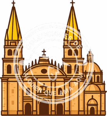 Catedral de Guadalajara I sticker