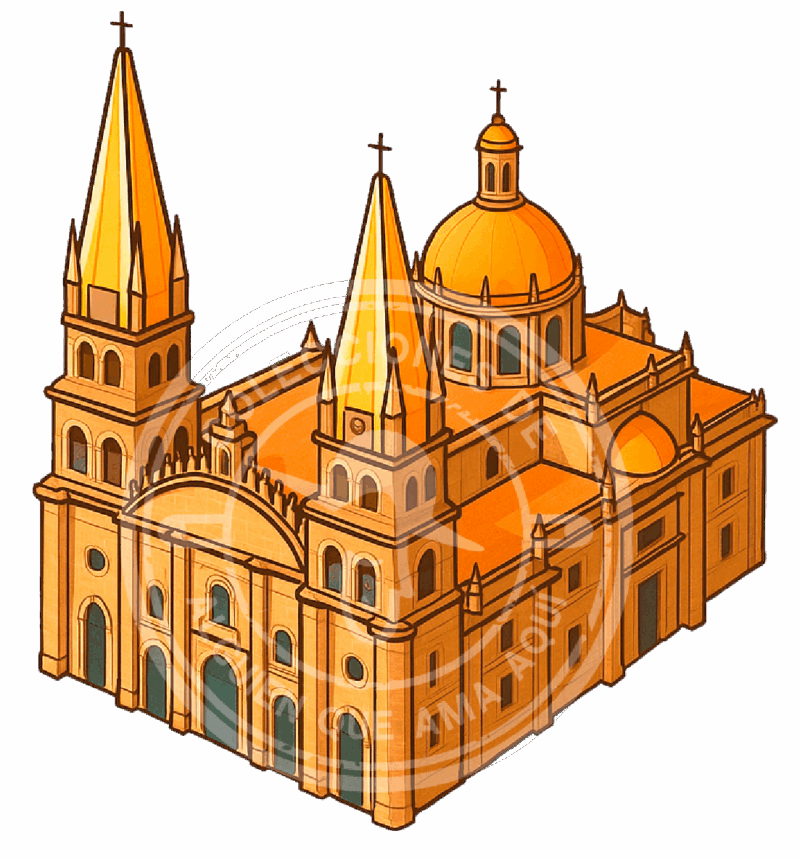 Catedral de Guadalajara II sticker